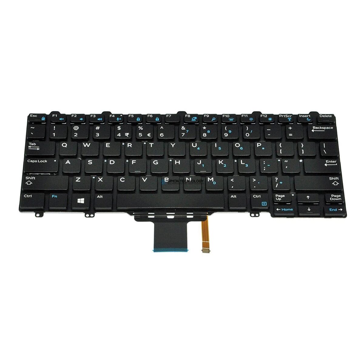 Клавиатура Dell Ersatztastatur Notebook - hinterleuchtet (35JP0)