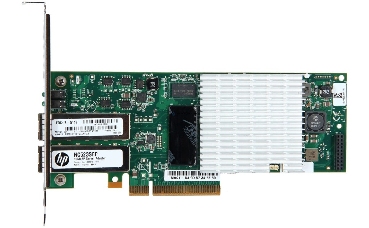 Контроллер HP NC523SFP 10Gb 2-Port Server Adapter - High Profile (593717-B21H)