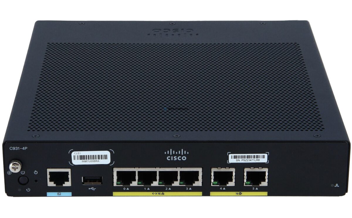 Маршрутизатор Cisco Integrated Services Router 931 - Router (C931-4P)