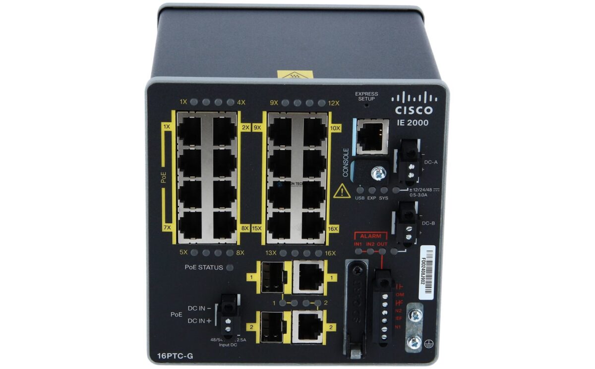 Коммутатор Cisco Industrial Ethernet 2000 Series - Switch - 100 Mbps - USB 2.0 (IE-2000-16PTC-G-E)