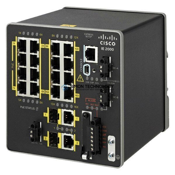 Коммутатор Cisco Industrial Ethernet 2000 Series - Switch - 100 Mbps - USB 2.0 (IE-2000-16TC-G-N)
