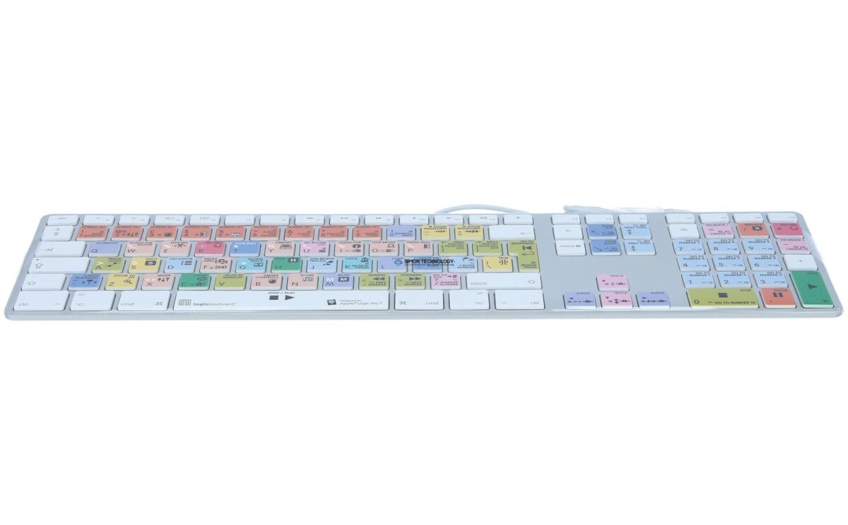 Клавиатура Logickeyboard Logic Pro X Advance uk. (Mac/M89) (LKB-LOGXP2-AM89-UK)