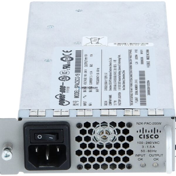 Блок питания Cisco Nexus 2000 FEX 1GE 200W Power supply 200W Netzteil (N2K-PAC-200W=)