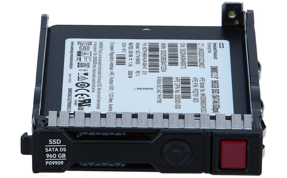 SSD HPE Enterprise - Mixed Use - 960 GB SSD - Hot-Swap - 2.5" SFF (6.4 cm SFF) (P09716-B21)