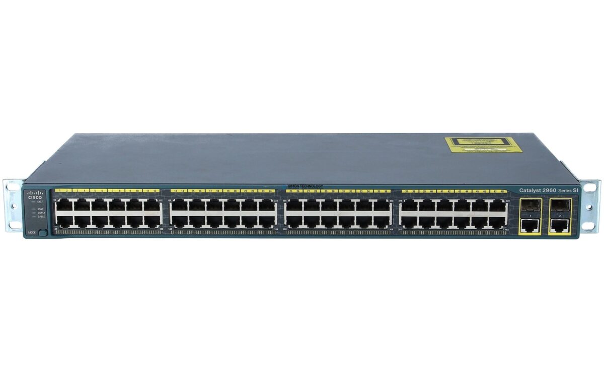 Коммутатор Cisco Catalyst 2960 Plus 48 10/100 + 2 T/SFP LAN Lite (WS-C2960+48TC-S)